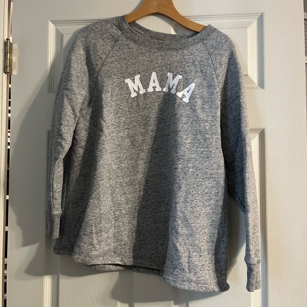 Maternity Crew Neck MAMA Top - Picture 2 of 4